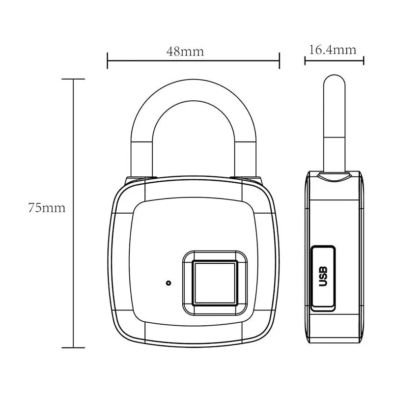 Fingerprint Padlock - Lamora Sverige