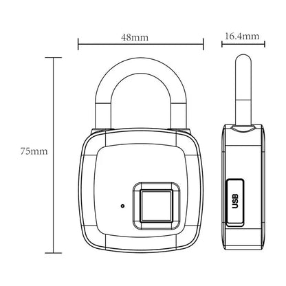 Fingerprint Padlock - Lamora Sverige