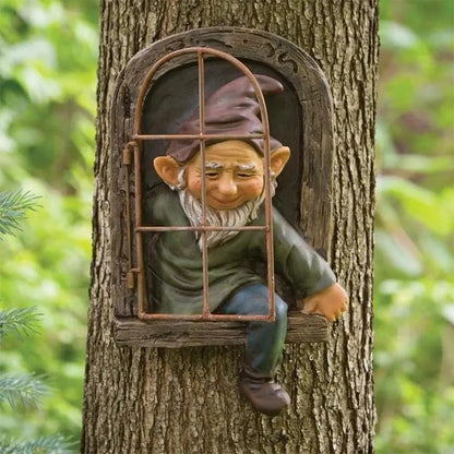 Gnome staty trädgård dekor - Lamora Sverige