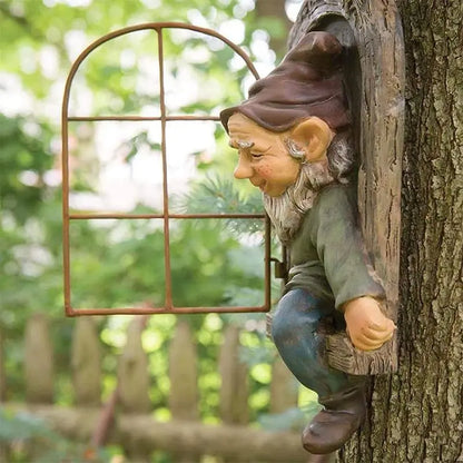 Gnome staty trädgård dekor - Lamora Sverige