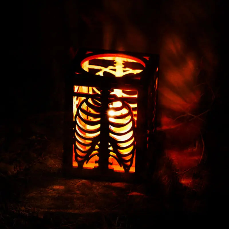 Halloween Skull Rib Shadow Lamp - Lamora Sverige