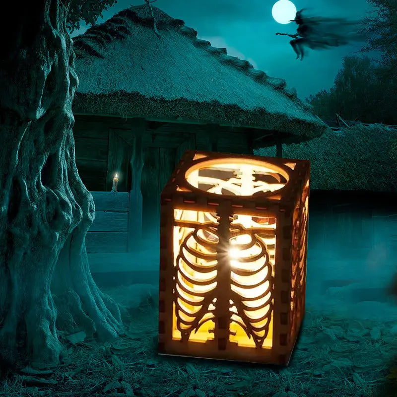 Halloween Skull Rib Shadow Lamp - Lamora Sverige