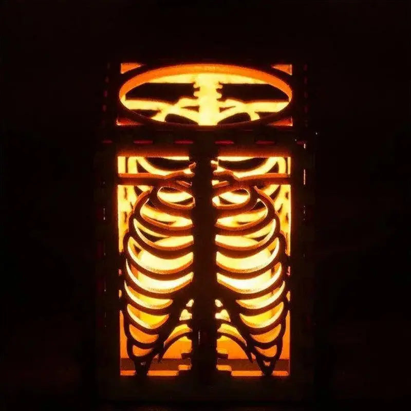 Halloween Skull Rib Shadow Lamp - Lamora Sverige