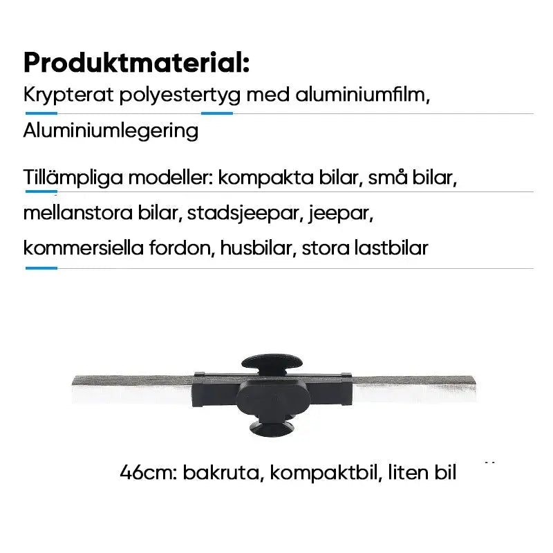 Infällbart solskydd för bil - Lamora Sverige