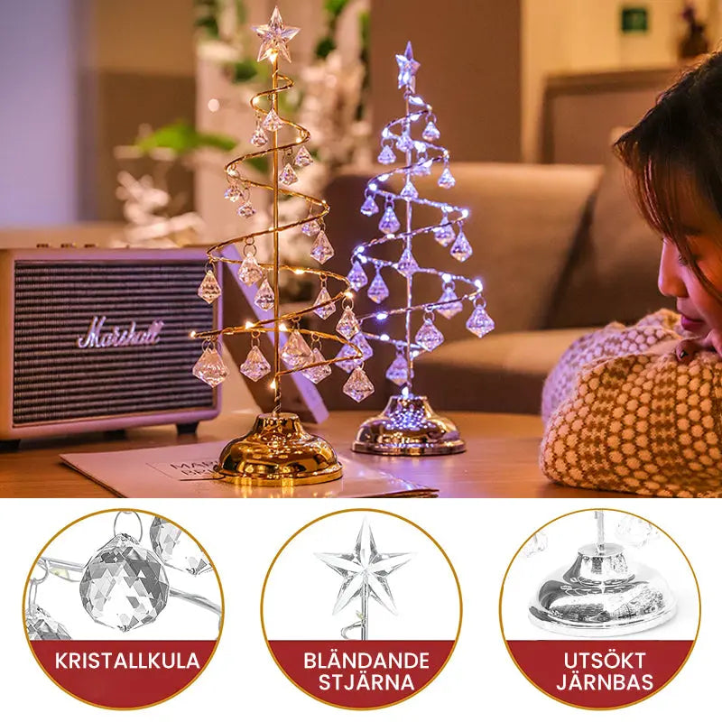 Jul LED Crystal Luminous Lights - Lamora Sverige