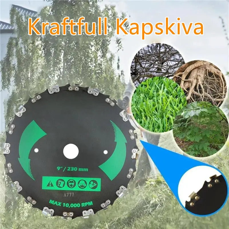 Kapskiva 7 "9" för grästrimmer - Lamora Sverige