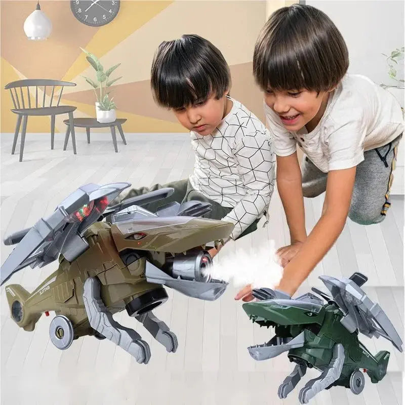 LED Transforming Dinosaur Helicopter Toy - Lamora Sverige