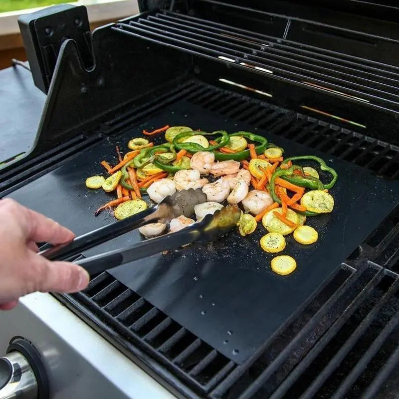 LYCKREA™ Non-Stick BBQ Grillmattor Med Skärlåda - Lamora Sverige