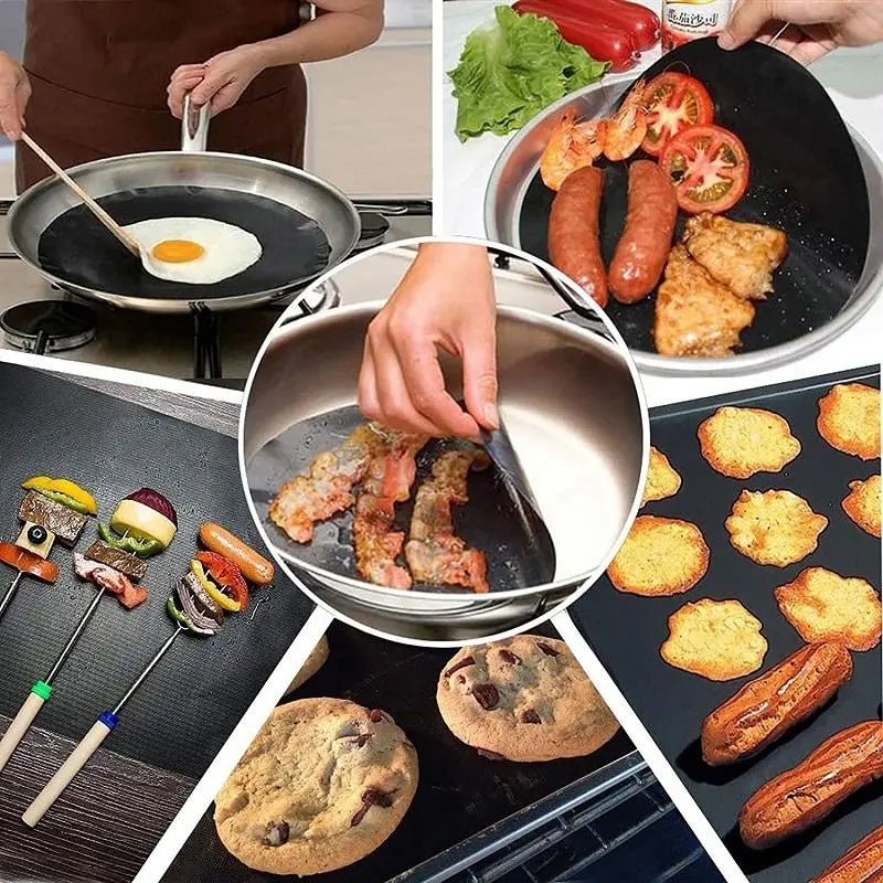 LYCKREA™ Non-Stick BBQ Grillmattor Med Skärlåda - Lamora Sverige