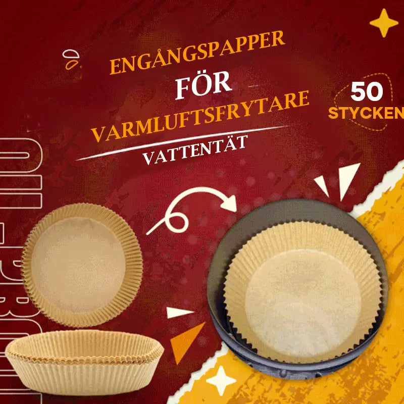 Luft fritös engångspapper(50 st) - Lamora Sverige