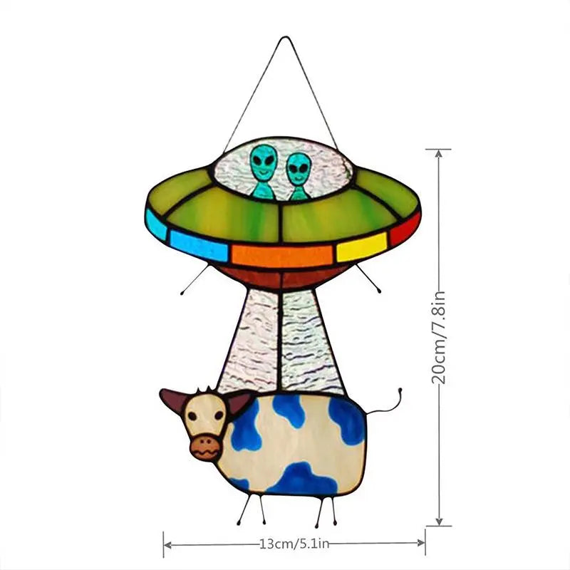 Målat UFO Ko Hänge - Lamora Sverige