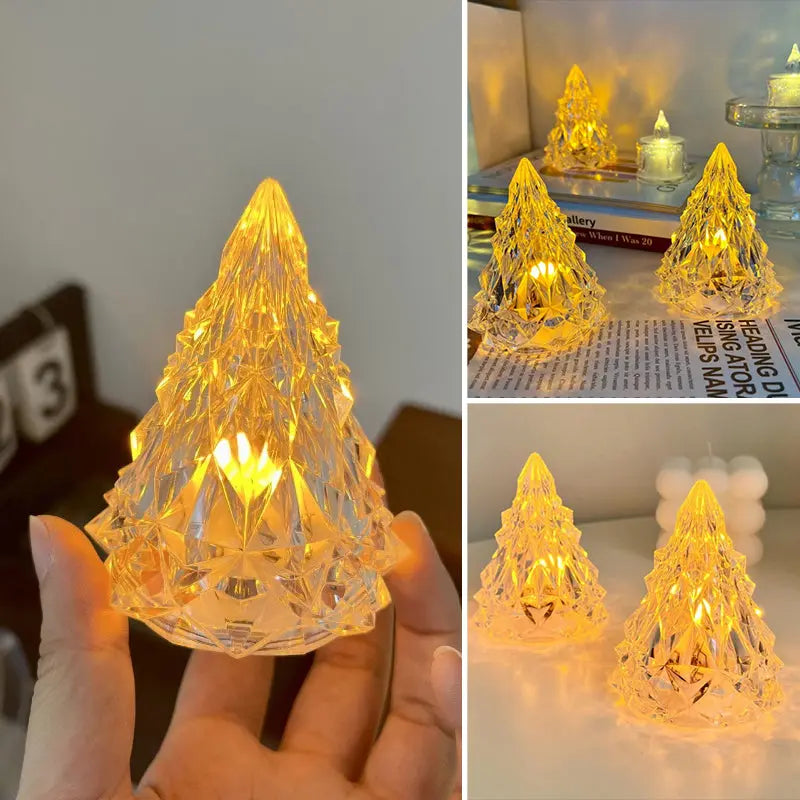 Mini LED Kristal Julgran Nattlampa - Lamora Sverige