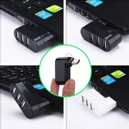 Mini Roterbar 3-port USB Nav - Lamora Sverige