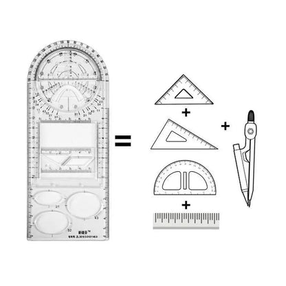 Multifunktionell geometrisk linjal - Lamora Sverige