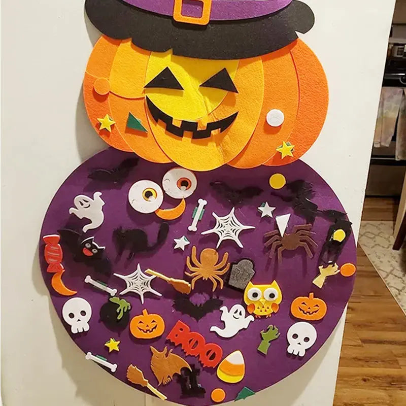 Ny DIY Halloween filtpumpahäxa Det perfekta sättet att dekorera ditt hus med dina små pumpor! - Lamora Sverige