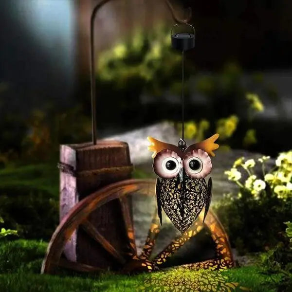 Retro Owl Solar Lantern - Lamora Sverige