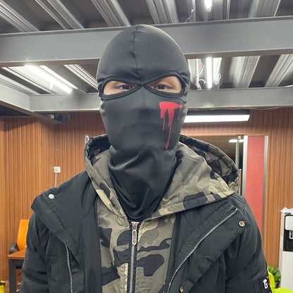 Taktisk Balaclava Helmask – Vinter Skidmask, Cykling och Utomhussport med Solskydd, Anpassningsbar DIY Mössa