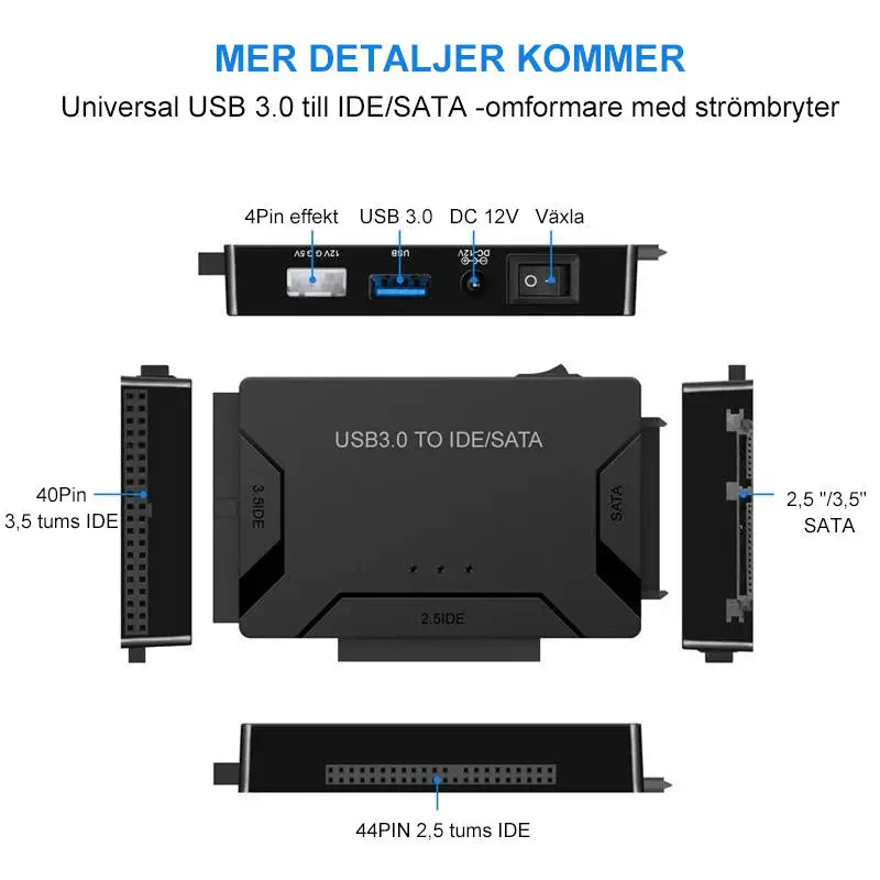 USB 3.0 till IDE / SATA ADAPTER - Lamora Sverige