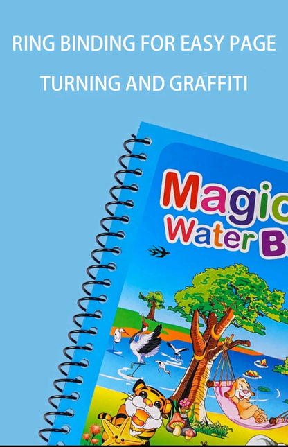 Magical Water Drawing Book – Återanvändbar Färgbok för Barn | Perfekt Julklapp & Gåva för Tidig Utbildning