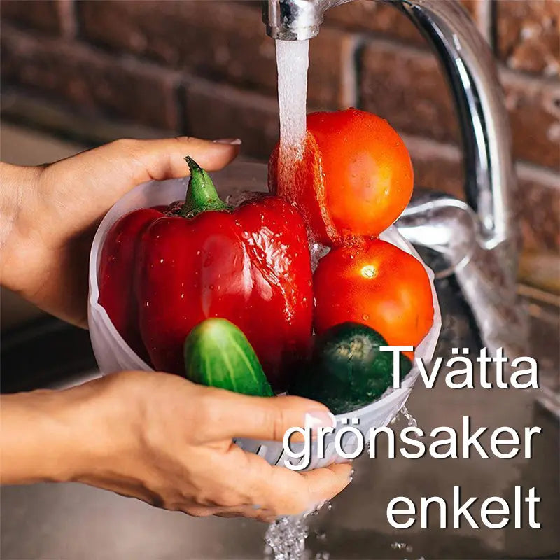 Salladsskärare med citronpress, sallad på 60 sekunder, grön - Lamora Sverige