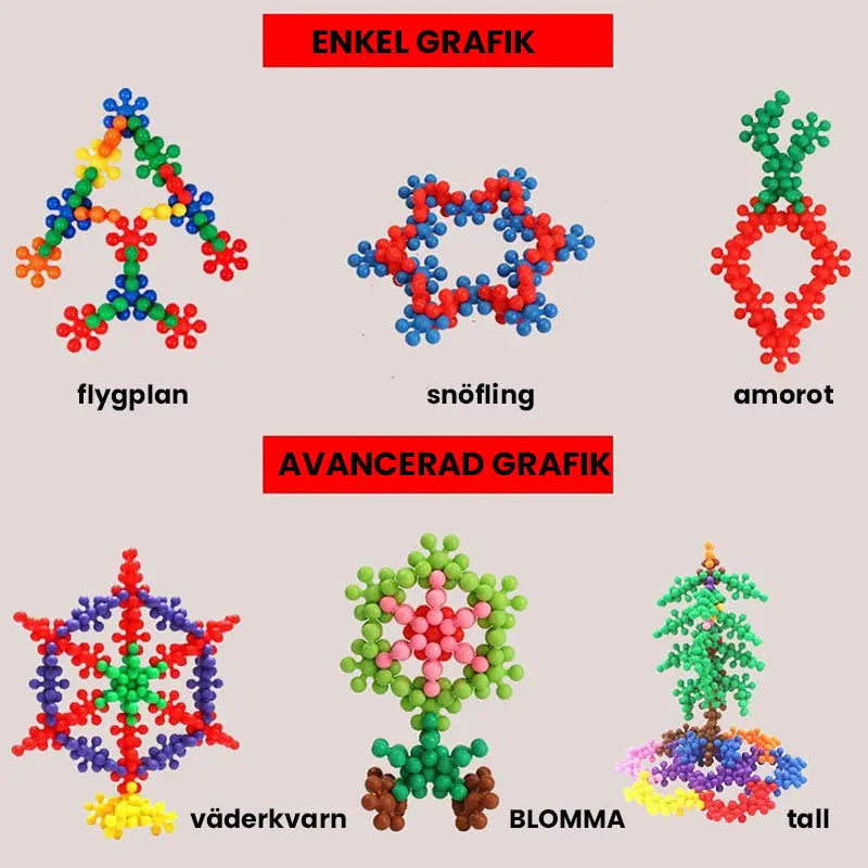 Sammankopplande byggklossar av solid plast - Lamora Sverige