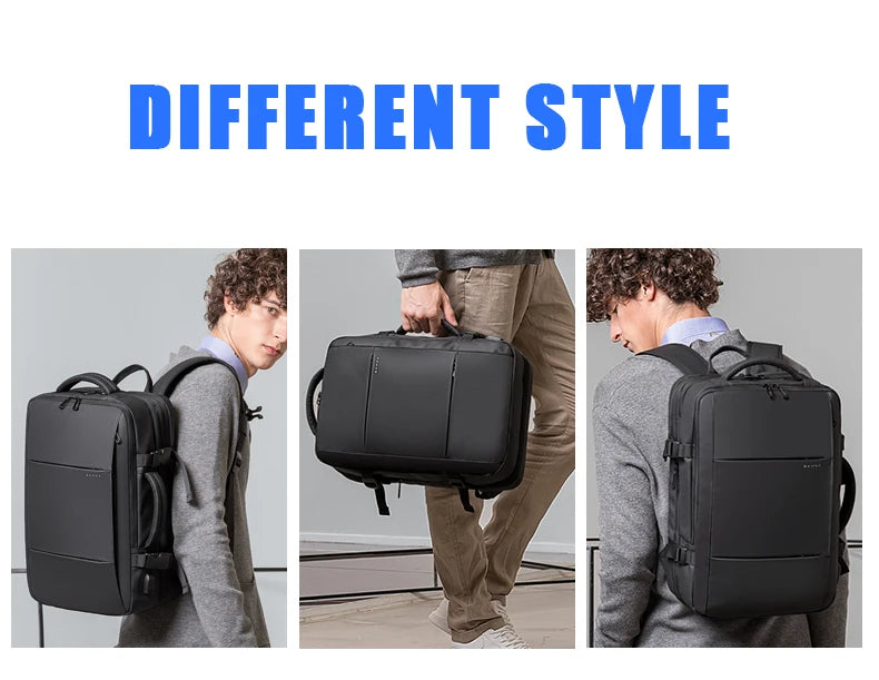 Vattentät Reseryggsäck för Män | Business Laptop Backpack med USB | Perfekt Julklapp – 17.3 Tum Expandabel Design