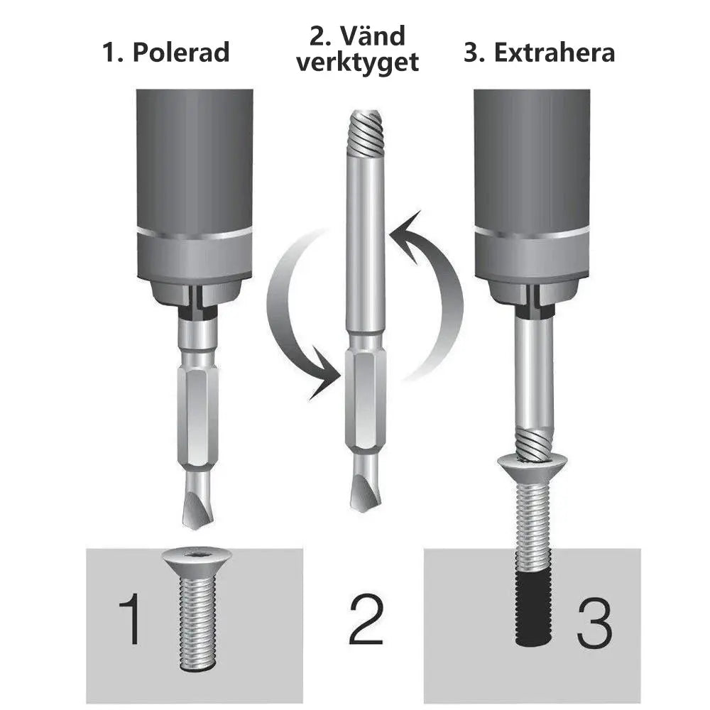 Skruvutdragare (4 delar) - Lamora Sverige