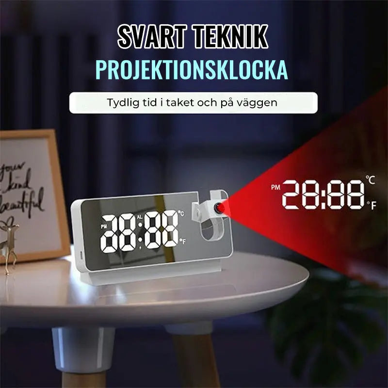 Smart Digital Projektionsklocka - Lamora Sverige