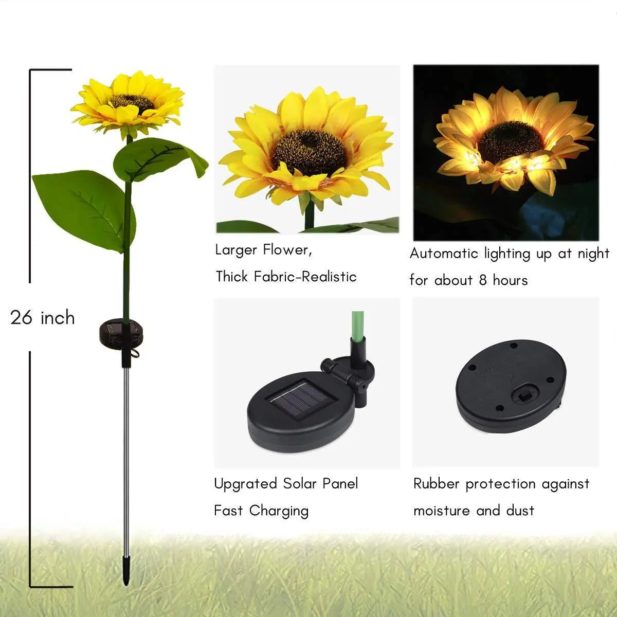 Solar Sunflower Light, 2 st - Lamora Sverige