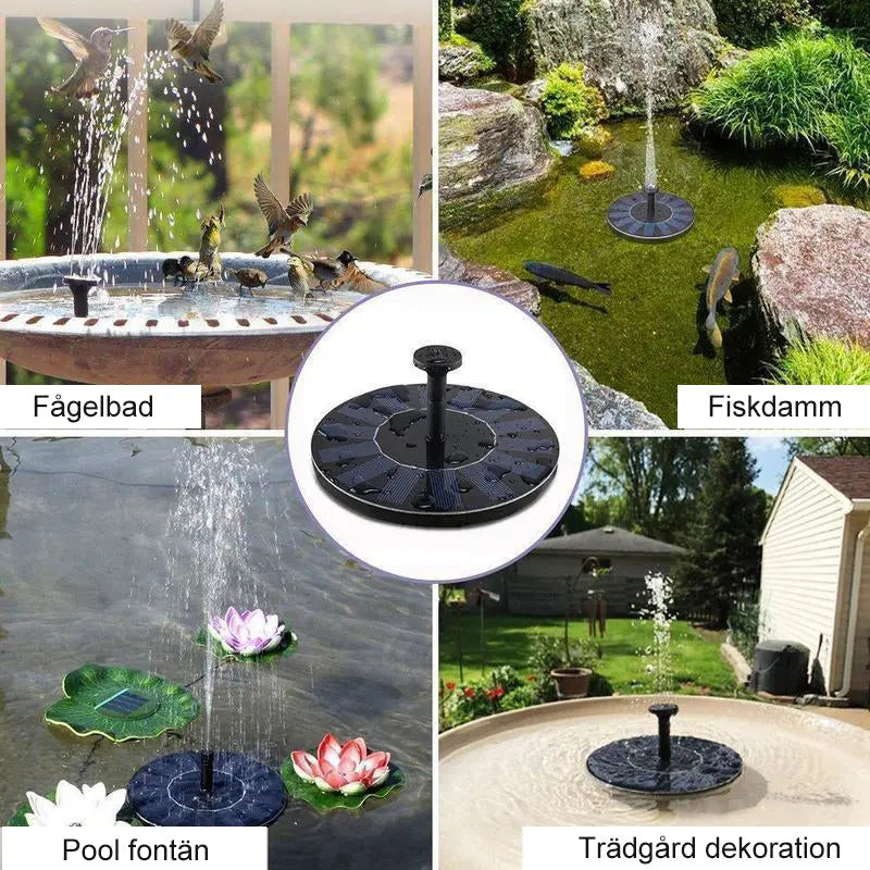 Solcellsdriven Fontänpump - Lamora Sverige