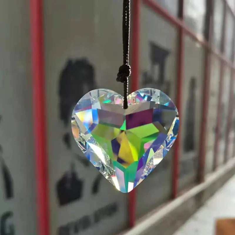 Suncatcher Prism Hantverk hängande hjärta - Lamora Sverige