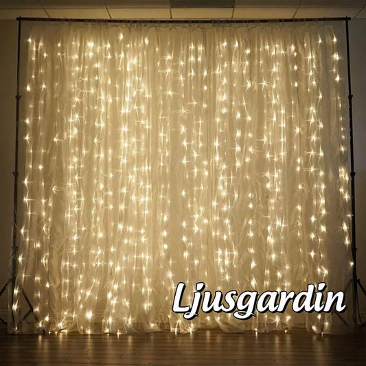 Twinkle Star 300 LED Ljusgardin - Lamora Sverige