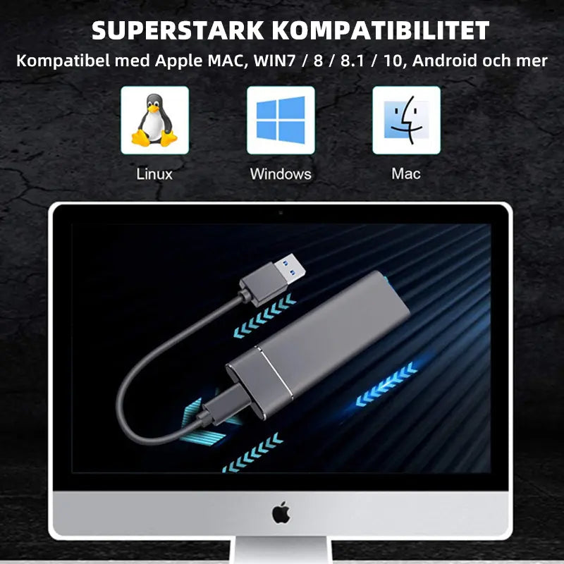 Ultrahastighets extern SSD -hårddisk - Lamora Sverige