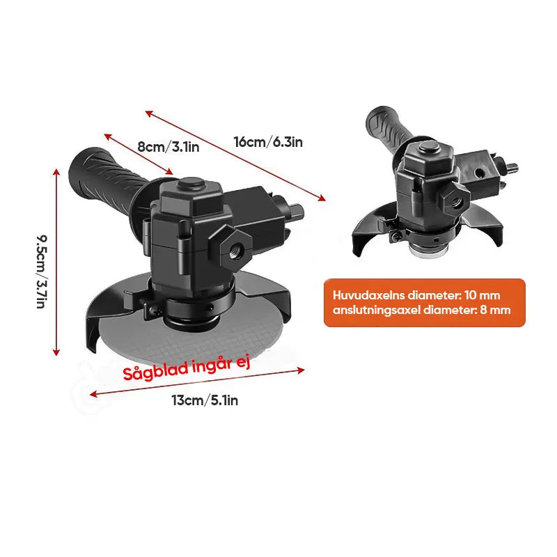 Vinkelslip Converter Head - Lamora Sverige