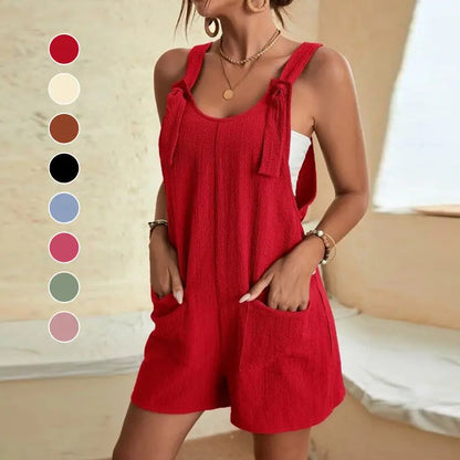 Women's Stylish Casual U Neck Short Jumpsuits - Lamora Sverige