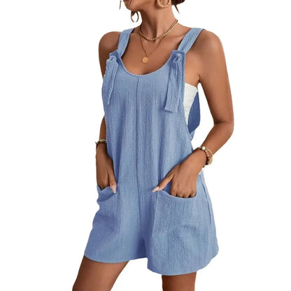 Women's Stylish Casual U Neck Short Jumpsuits - Lamora Sverige