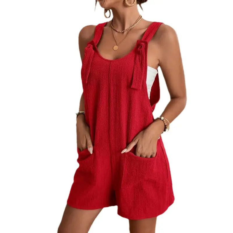 Women's Stylish Casual U Neck Short Jumpsuits - Lamora Sverige