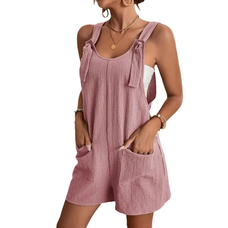 Women's Stylish Casual U Neck Short Jumpsuits - Lamora Sverige