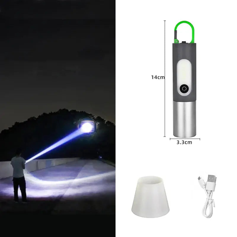 Zoomable LED Flashlight - Lamora Sverige