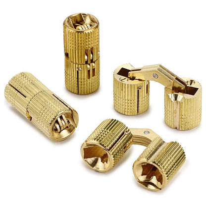 Concealed brass hinges