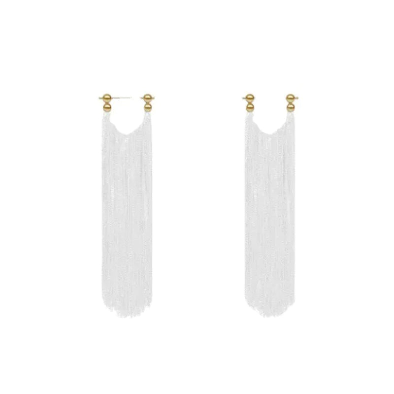 Waterfall-shaped Tassel Earrings