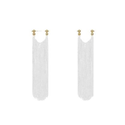 Waterfall-shaped Tassel Earrings