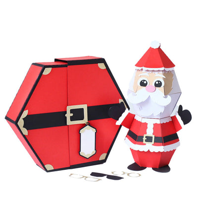 🎅3D-julklappspåskämt med popup-box och jultomte🥳