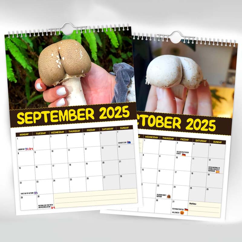 World's Greatest Mushrooms - 2024 Wall Calendar