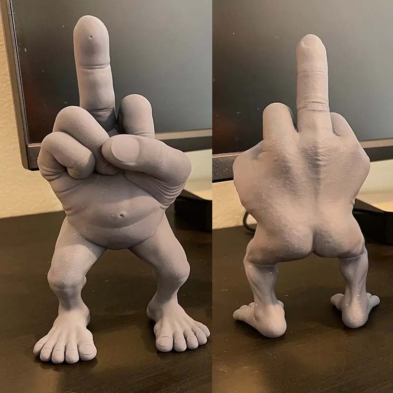 Långfingerfigur med ben