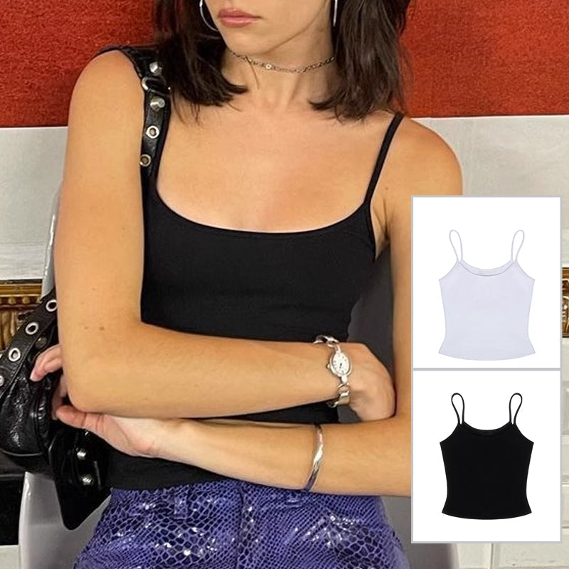 Casual enkel camisole-topp för kvinnor