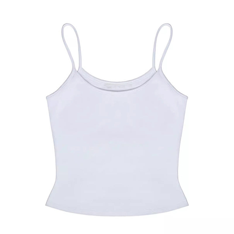 Casual enkel camisole-topp för kvinnor