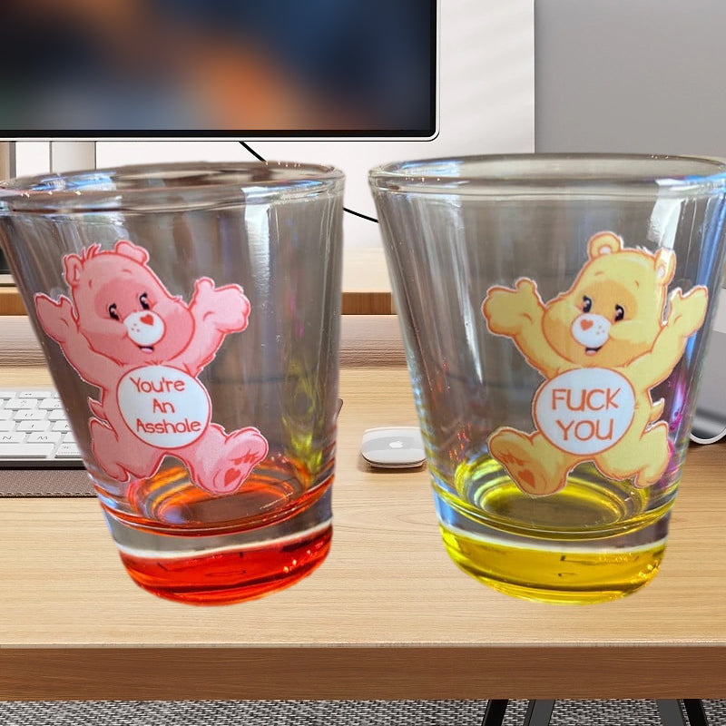 Swear Bears snapsglas, 6 stycken