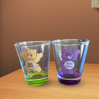 Swear Bears snapsglas, 6 stycken