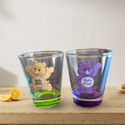 Swear Bears snapsglas, 6 stycken